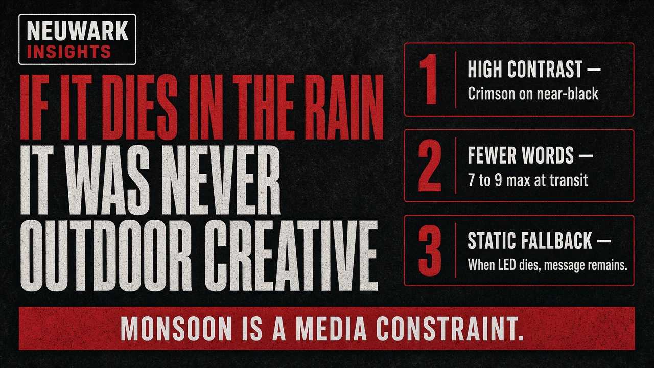 If it dies in the rain, it was never outdoor creative
