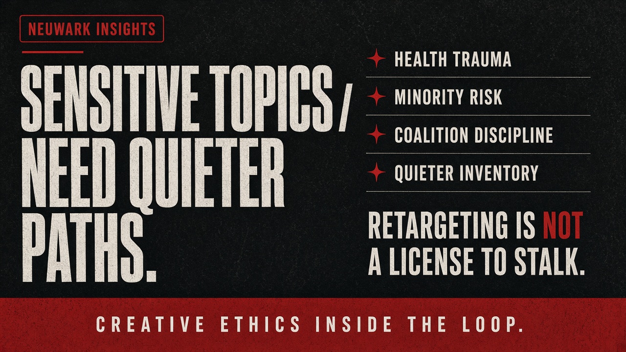 Sensitive topics need quieter paths — not louder pixel fire