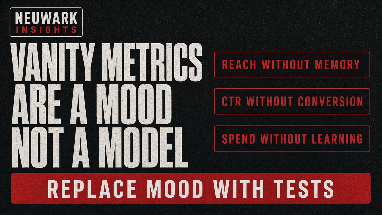 Vanity metrics are not a model — they're a mood