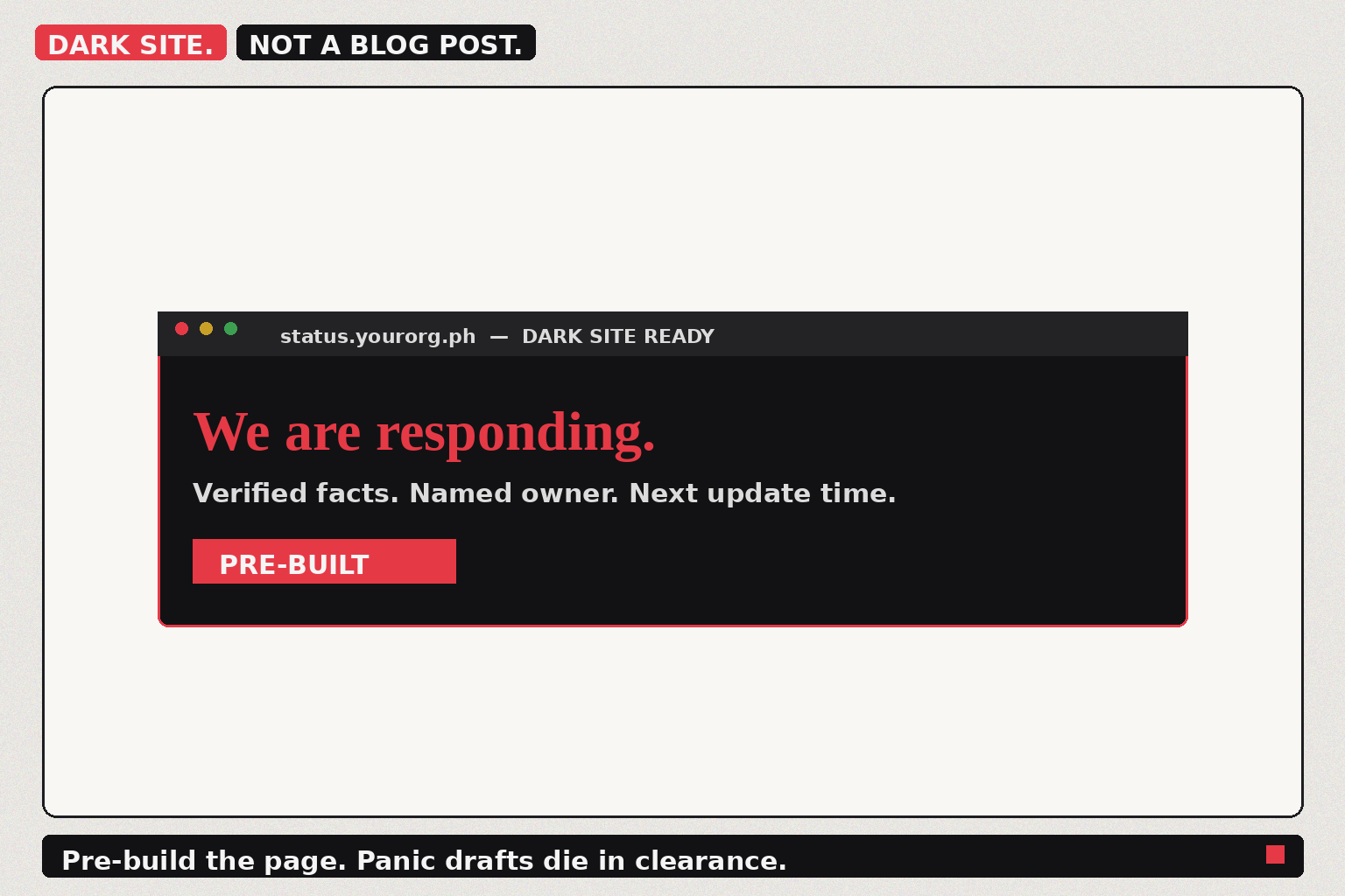 Dark site, not a blog post—pre-built response page